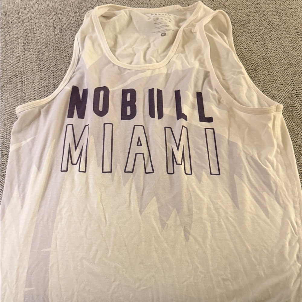 NOBULL Miami Graphic White Tank